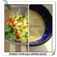 Brokoli ve havuçlu patates püresi